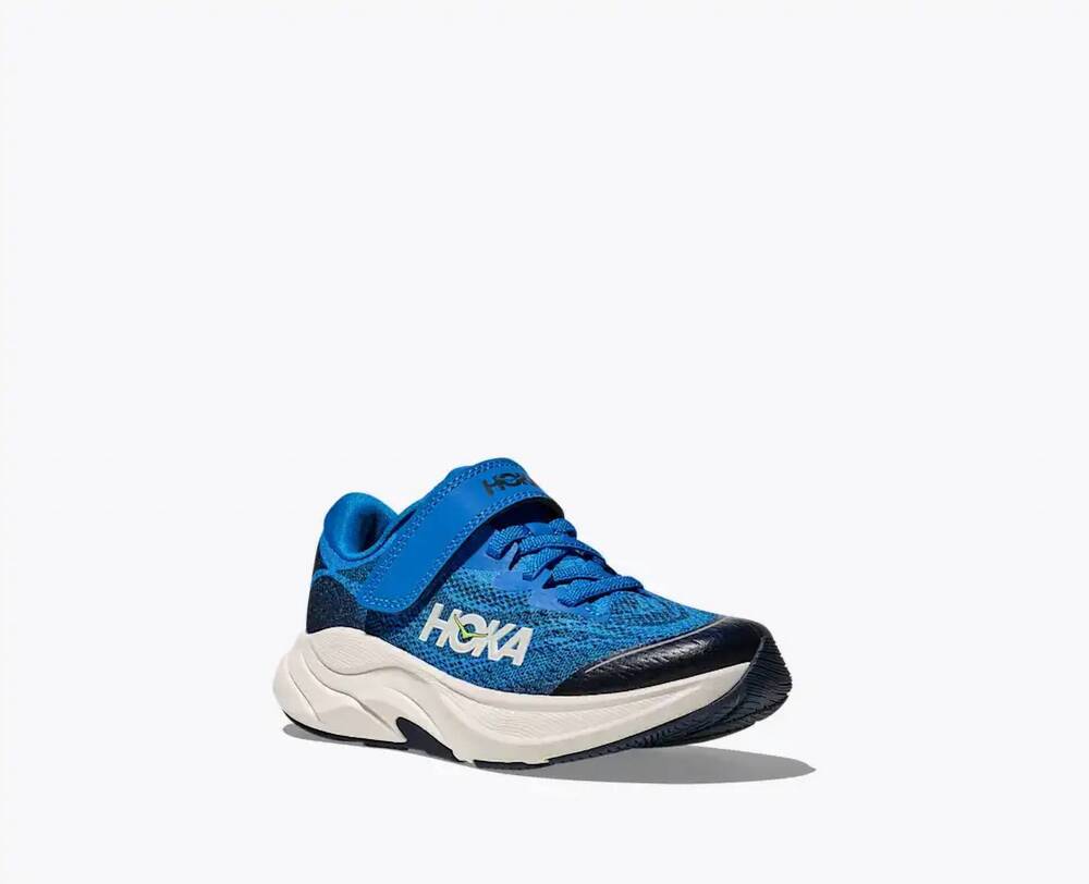 NEW HOKA kid's rincon 4 outdoor active shoes in electric cobalt/varsity navy
